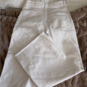 White Women’s High-Rise Straight Jeans